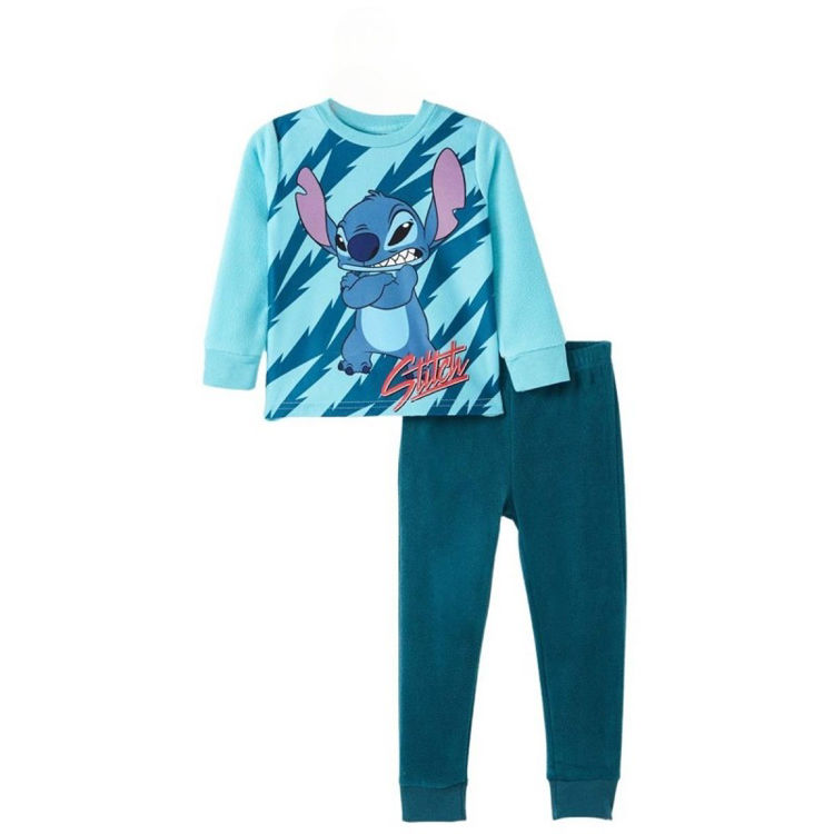 Picture of B813 UNISEX LILO & STITCH TWO PIECE THERMAL FLEECY PYJAMA